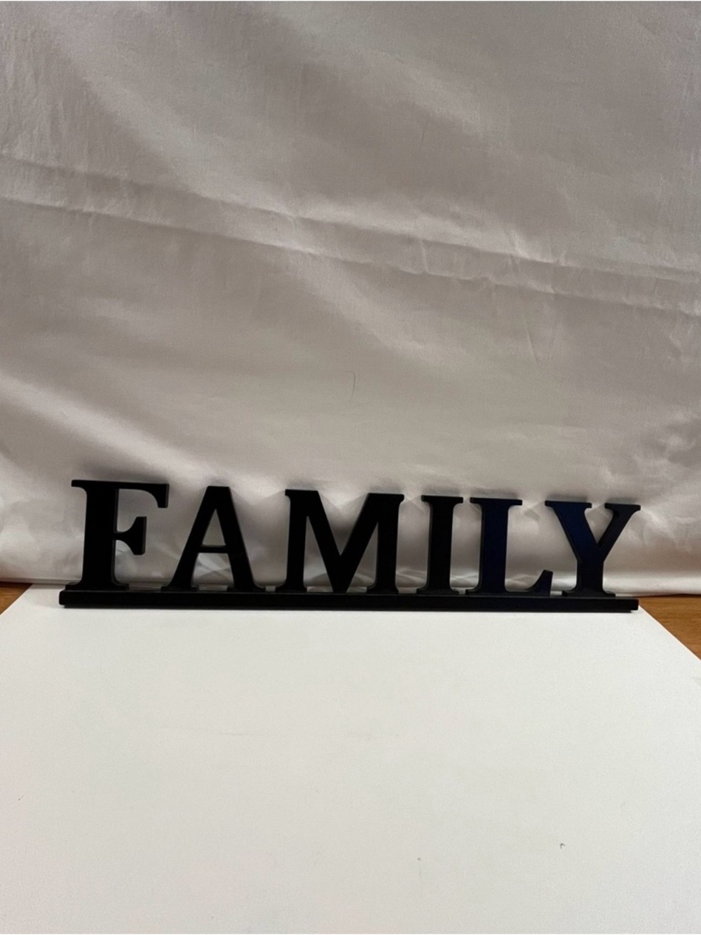 Black 'FAMILY' Decorative Word Sign